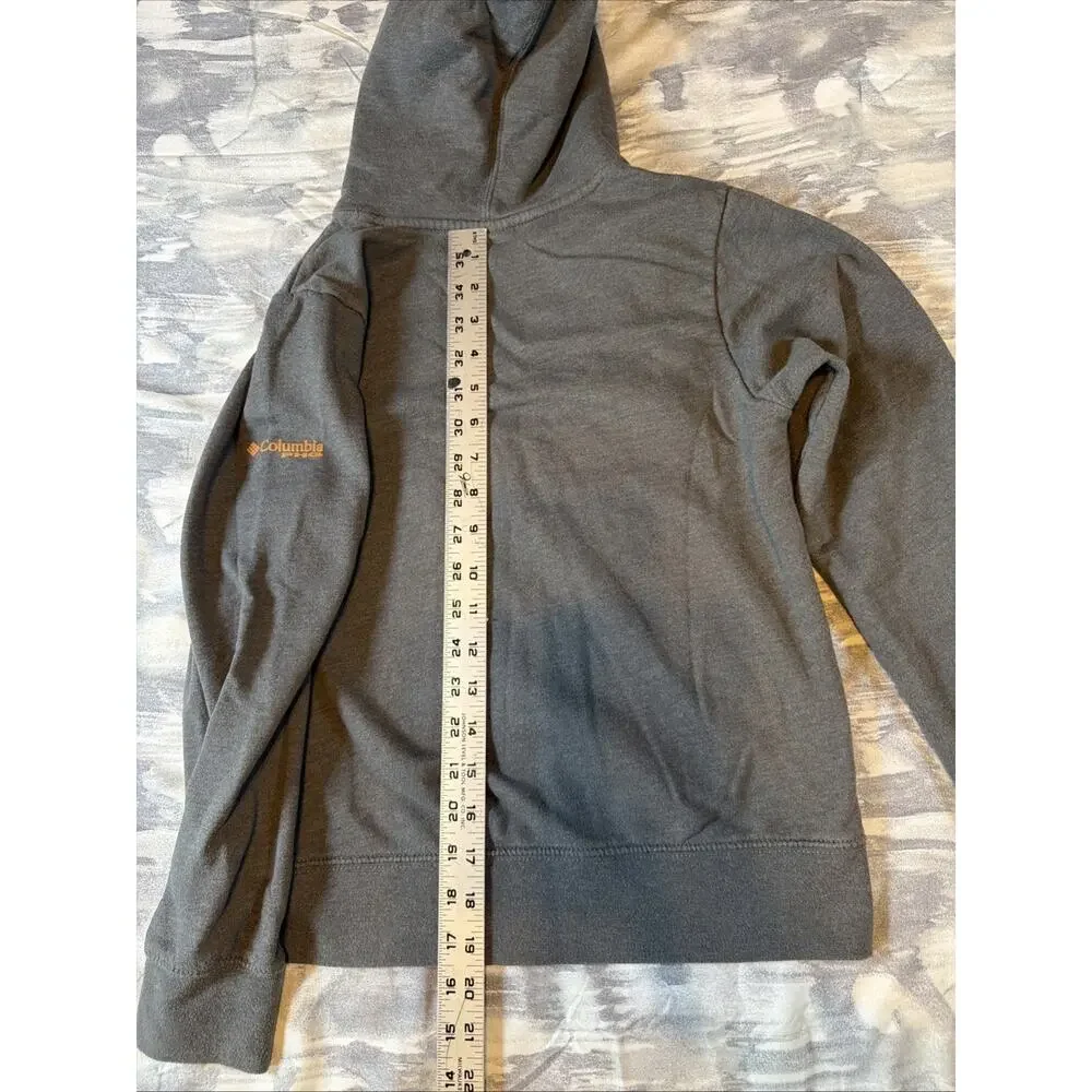 Columbia PHG Hoodie Sweatshirt Gray Hunting Patriotic Flag Youth Medium 10/12 - Picture 7 of 7